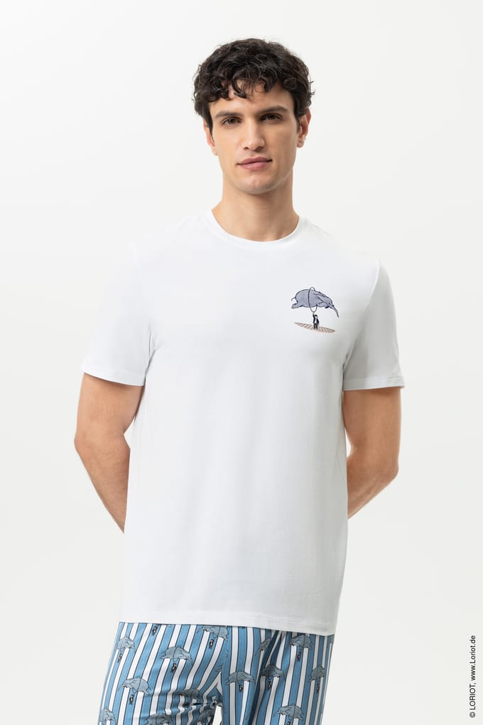 T-shirt Serie mey x LORIOT Wit