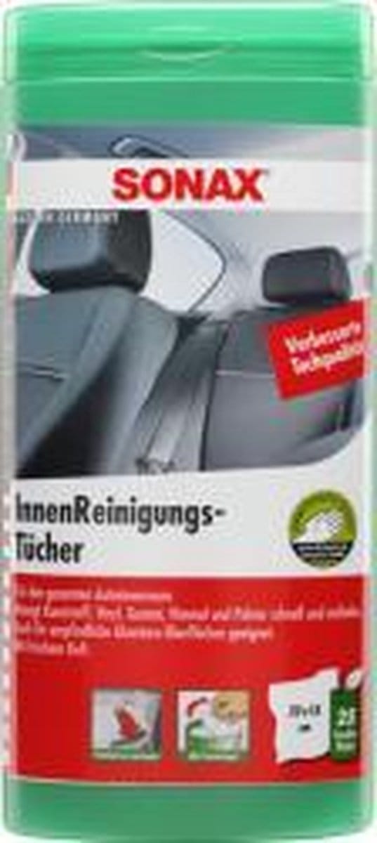 SONAX Cockpit Autodoekjes 25 stuks in Dispenser Emmer