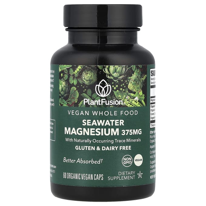 Vegan Zeewater Magnesium, Biologische Groentecapsules 60