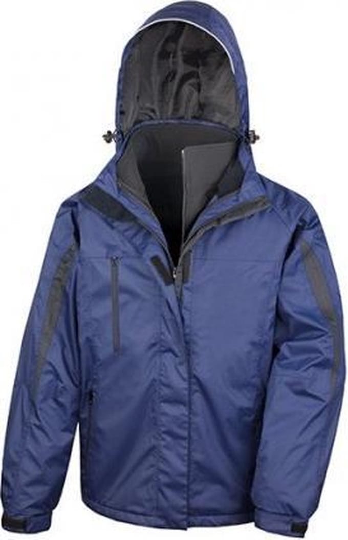 Result Men´s 3-in-1 Journey Jacket With Soft Shell Inner RT400 - Navy/Black - 4XL