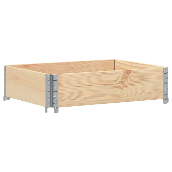 vidaXL - Plantenbak - 80x60 - cm - massief - grenenhout