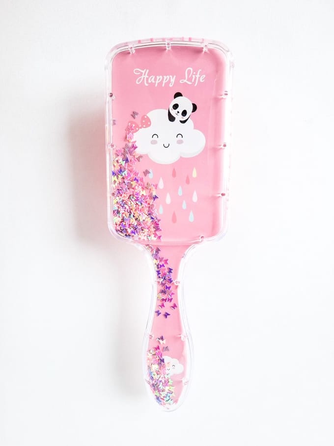 DreamGlow Magische Kinderborstel – Glitters – Roze/Roze