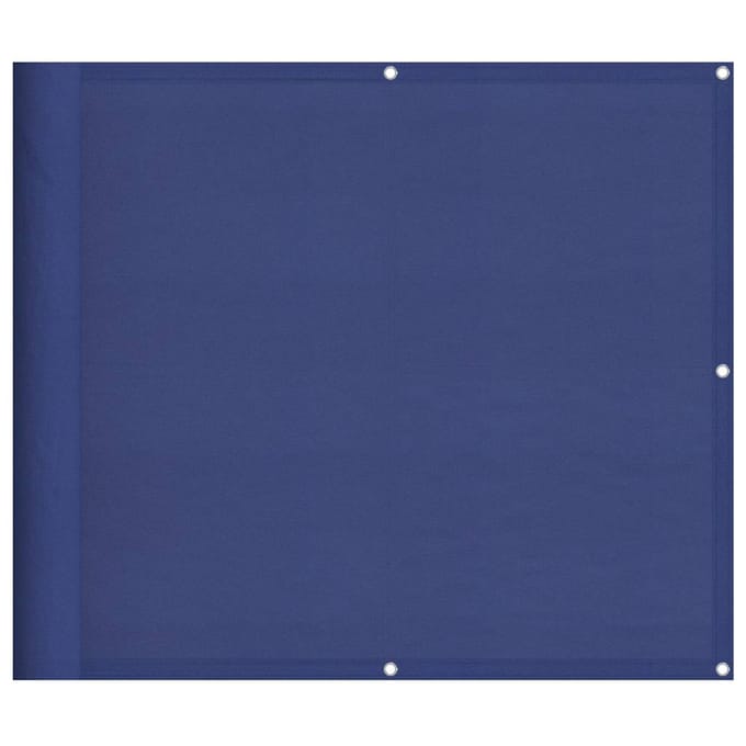 vidaXL Balkonscherm 90x800 cm 100% oxford polyester blauw