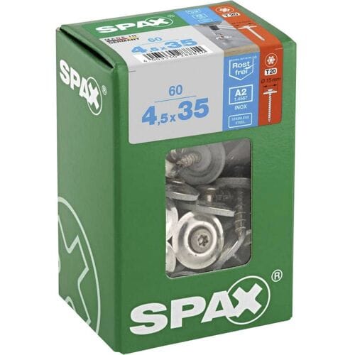 SPAX 4587000450357 Spengler-schroef 4.5 mm 35 mm T-STAR plus RVS A2 60 stuk(s)
