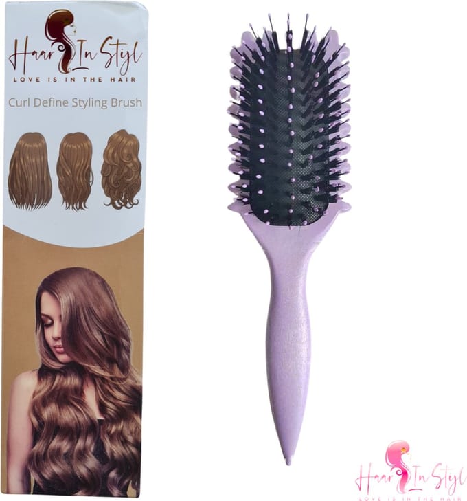 Haar in Stijl® | Lila Curl Define Styling Brush met EdgeLift