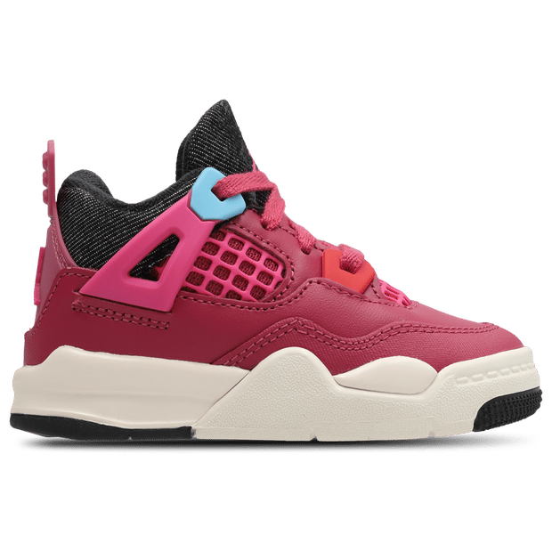 Jordan Retro 4 Babyschoenen - Paars - Maat 23.5 - Leer