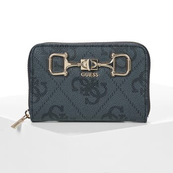Guess Janie Logo SLG Medium Zip Around Dames Portemonnee - Grijs - PU - One Size