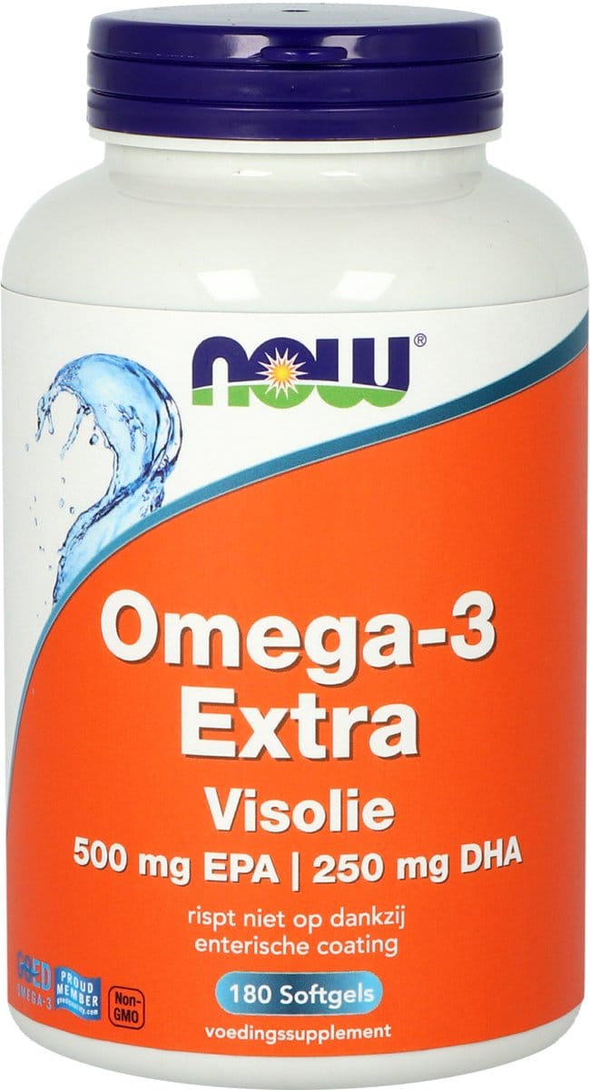 NOW Omega-3 Extra - 180 softgels - Vetzuurpreparaat