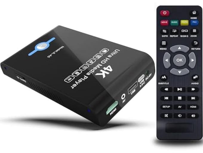 4K Ultra HD Mediaspeler en HDD-behuizing 2-in-1