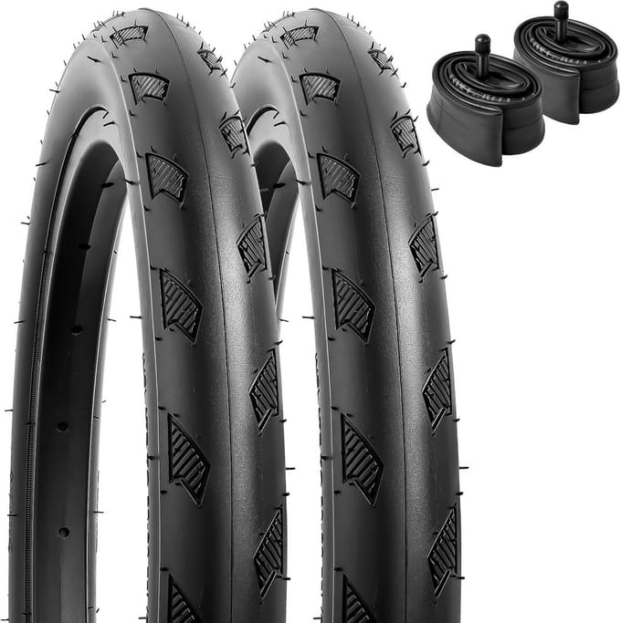 2-Pack Fietsbanden 16 inch Binnenbanden Schrader Ventiel Heavy Duty