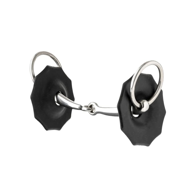 LeMieux Contoured Rubber Bitringen Zwart