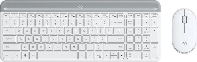 Logitech MK470 Qwerty toetsenbord + muis - Wit