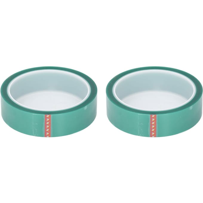 2 STUKS Hoge Temperatuur Tape PET 0.06mm Dikte 25mm Breedte 33meter Lengte Groene Isolatietape white