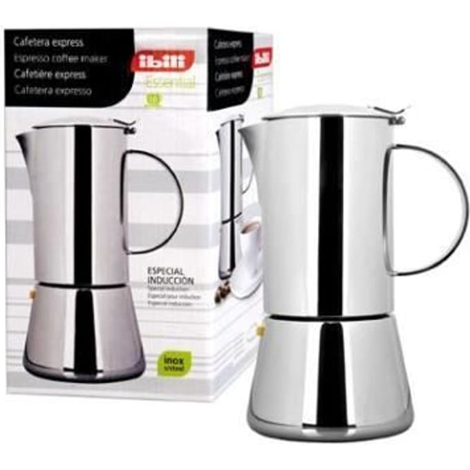 Espresso koffiezetapparaat 10 kopjes Roestvrij staal - IBILI 620310 - Capaciteit in kopjes: 10 - Zetmethode: Espresso