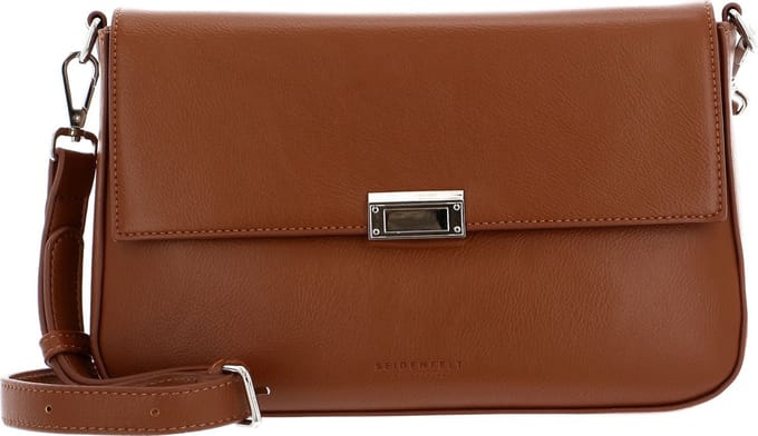 SEIDENFELT MANUFAKTUR Schoudertas Handtas Föra Cognac Bruine