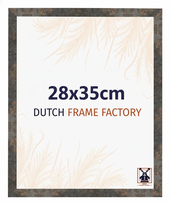 Fotolijst 28x35 cm - MDF - Geoxideerd Metaal - Benno