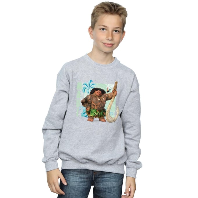 Disney Jongens Moana Maui Sweatshirt (Sportgrijs)