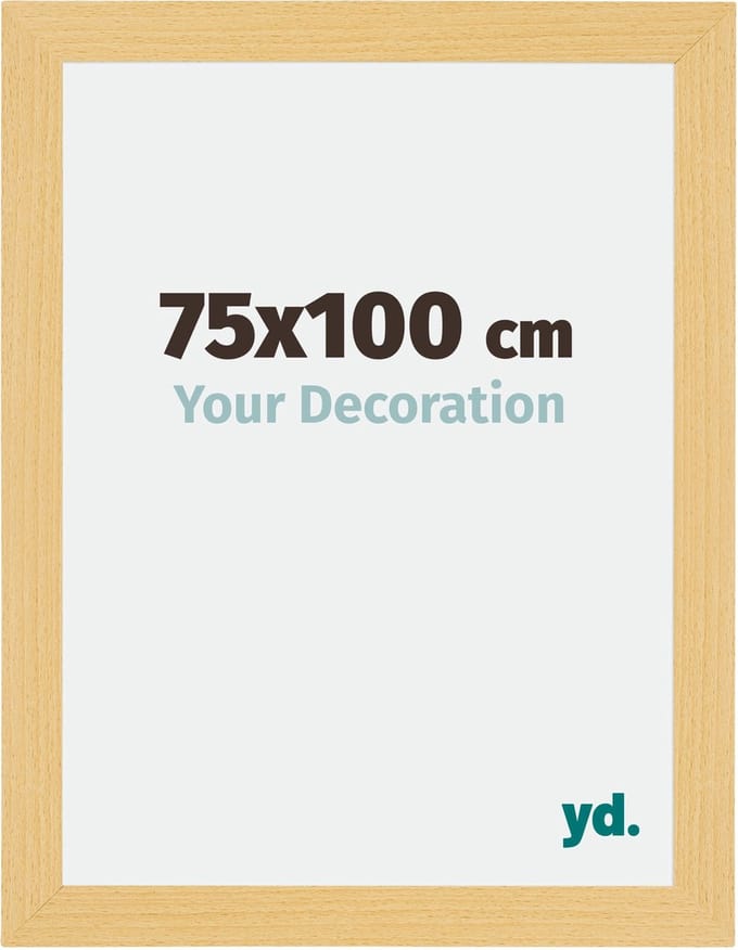 Your Decoration - Fotolijst 75x100 cm - MDF - Beuken Decor - Mura