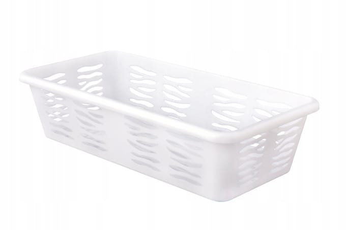 Azuur Zebra Opbergmandje Plastic Organizer - Wit