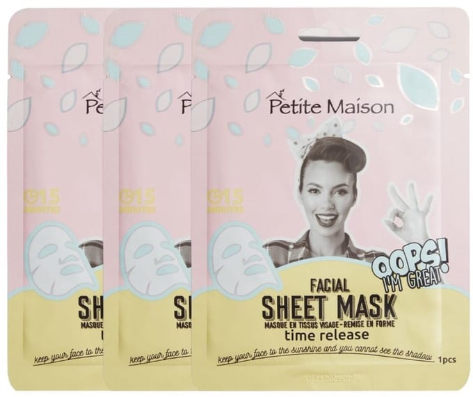 Petite Maison - Time Release Facial Sheet Mask - 3x25ml