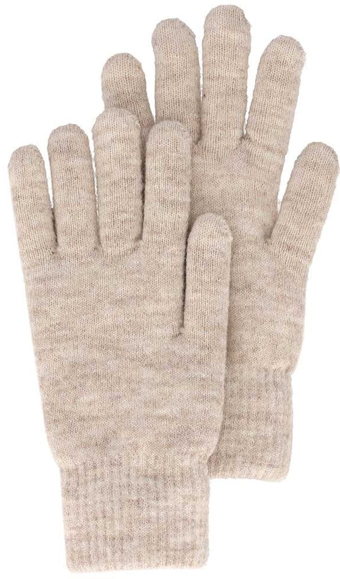 Fijngebreide Dames Handschoenen - Lichtbeige