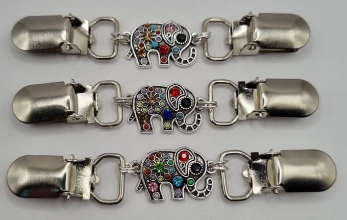 Frutsels by Es - Vestsluiting - Vestclip - Sjaalspeld - Vestklem - olifant