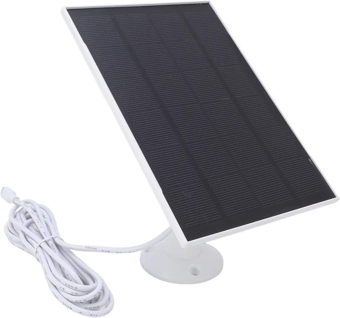 Zonnepaneel oplader - Camera stroom - Camera opladen - Hoog rendement - 8 Watt - Wit