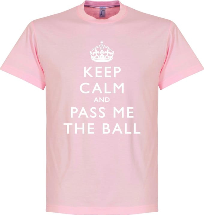 Keep Calm And Pass The Ball T-Shirt - XL