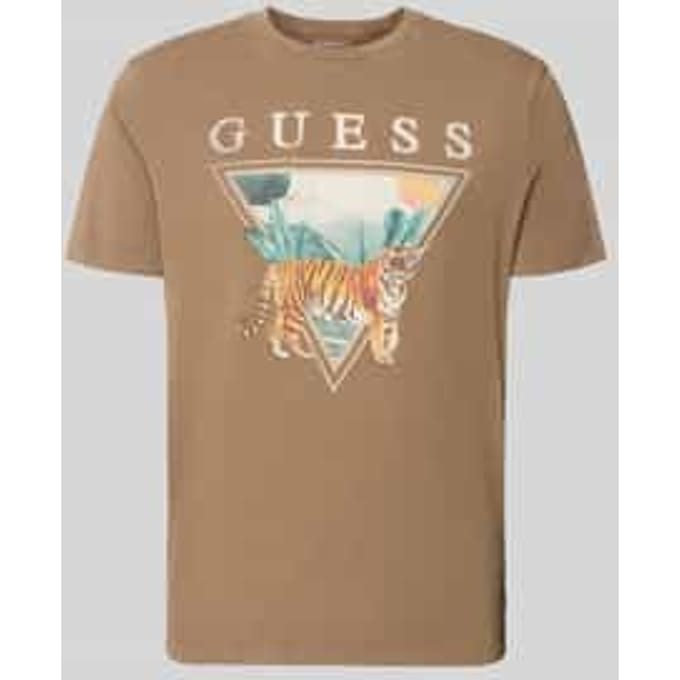 t-shirt met motiefprint model 'TIGER SPIRIT'