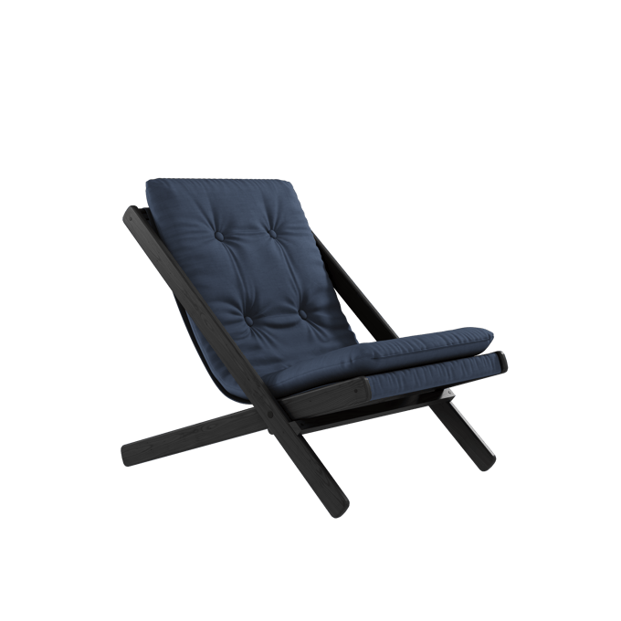 Karup Boogie klapstoel - 737 Navy - 202 black lacquered