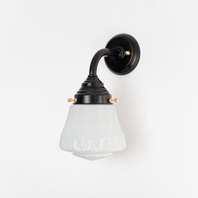 Buitenlamp - Wandlamp Bold Curve Zwart - Art Deco Trade