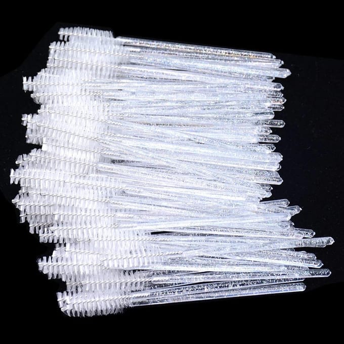 50 stuks Voor Wimperverlenging Make-up Wegwerp Wimperborstels Spoolies Micro Lash Mascara Staafjes Kammen Groothandel