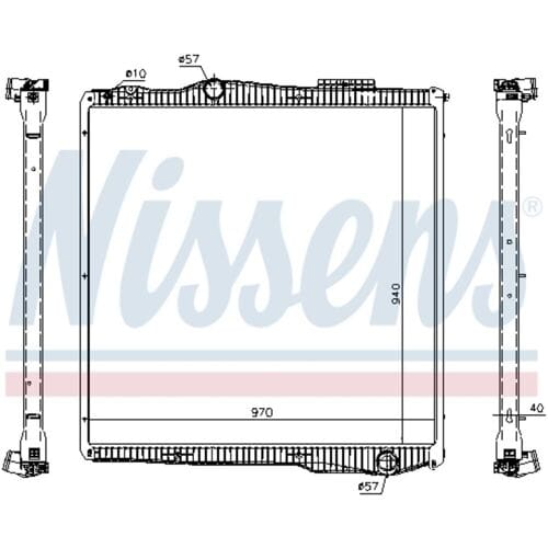 Radiator, motorkoeling NISSENS 67291