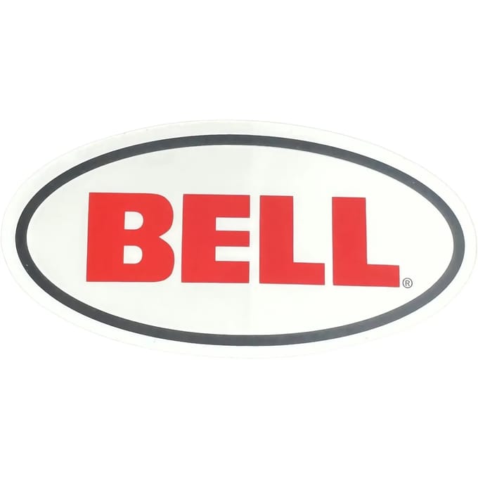 Ovale motorfiets stickers Bell