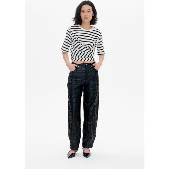 Baum und Pferdgarten Jalya Top Black Whisper Stripe Größe: L | Hemden Outlet | Damen | Schwarz
