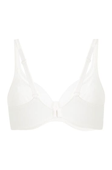 Hunkemöller Dames Lingerie Niet-voorgevormde beugel bh Mesh - Wit - maat B70