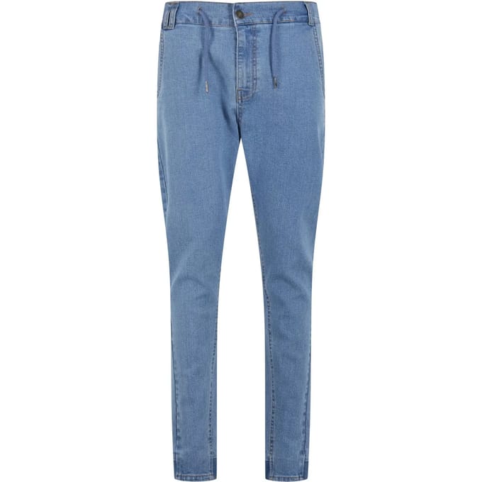 Urban Classics - Antifit Denim Broek rechte pijpen - Taille, 33 inch - Blauw