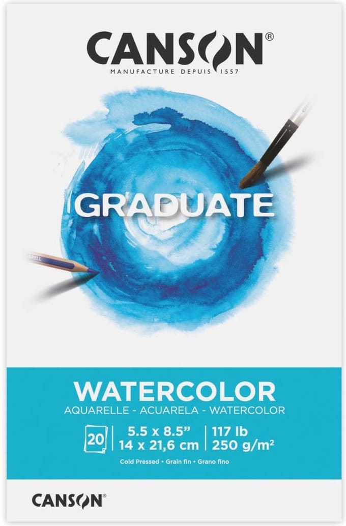 Canson Graduate Series Watercolor Pad - aquarelblok - C525008010