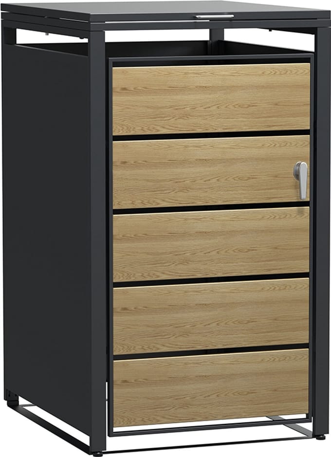 IVOL Kliko ombouw Houtlook - 1 container - Met lock functie