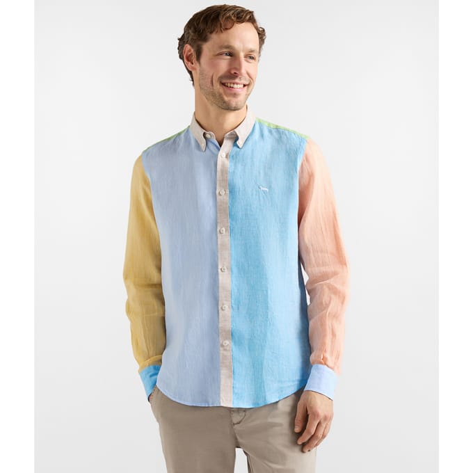 shirt acht stoffen vierkante man hemels