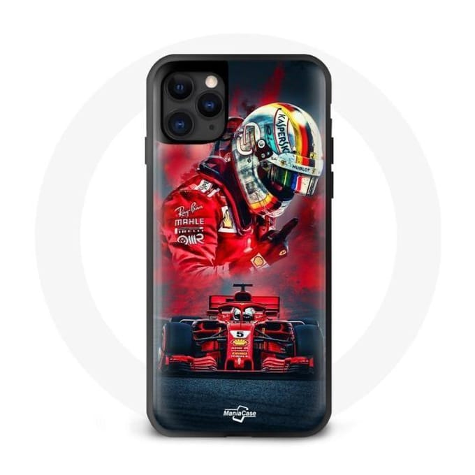 Coque iphone 12 pro max Formula 1 Rouge sebastian vettel