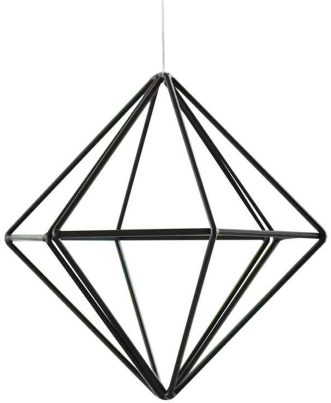 Ginger Ray - Ginger Ray - Zwarte metalen geometrische hangdecoratie - 30 cm