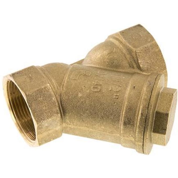 G 1 1/2'' Messing Y-filter 0.5 mm Maaswijdte 20 Bar NBR - SLB-112