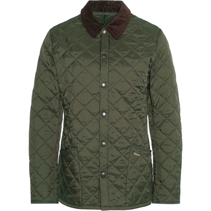 Barbour Heritage Liddesdale Quilted Jas Groen - Maat S - Heren - Tussenjas