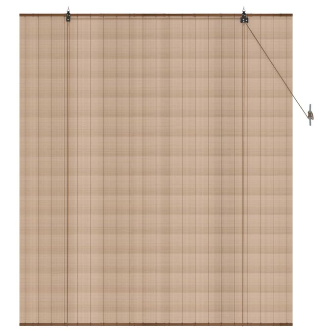 vidaXL - Rolgordijn - Bruin - 160 - x - 160 - cm - Bamboe