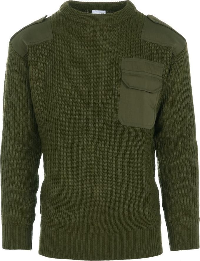 Commando trui groen acryl
