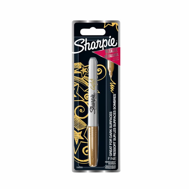 Sharpie Metallic permanentmarkers | Fijne punt | Goudkleurig | 1 stuk
