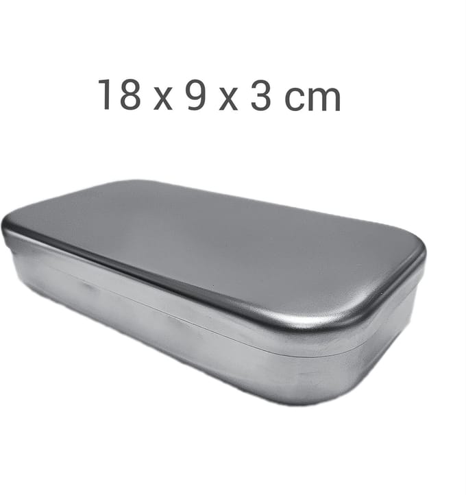 Instrumentendoos RVS - Groot - 18x9x3cm - RVS