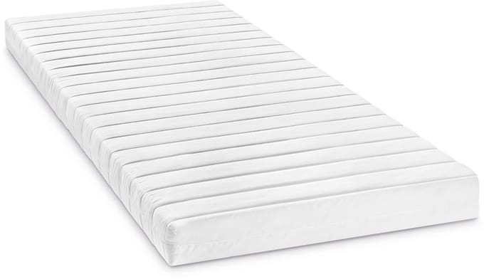 Bodyprotect 100 x 200 cm comfortschuimmatras Micha | basic rollmatras | afneembare hoes van microvezel, wasbaar op 60 graden | 100 x 200 x 13 cm | wit