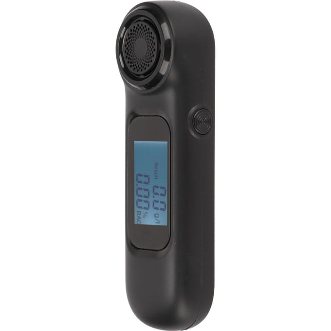 Zwarte Draagbare Blaastest Niet-contact Hoge Nauwkeurigheid Alcoholtester USB Oplaadbaar Met Digitaal black
